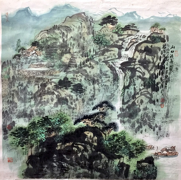 作者：朱葵&nbsp;山水&nbsp;￥：协商&nbsp;单击鼠标查看大图！