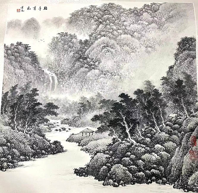 作者：顾荣元&nbsp;山水 &nbsp;￥：协商&nbsp;单击鼠标查看大图！