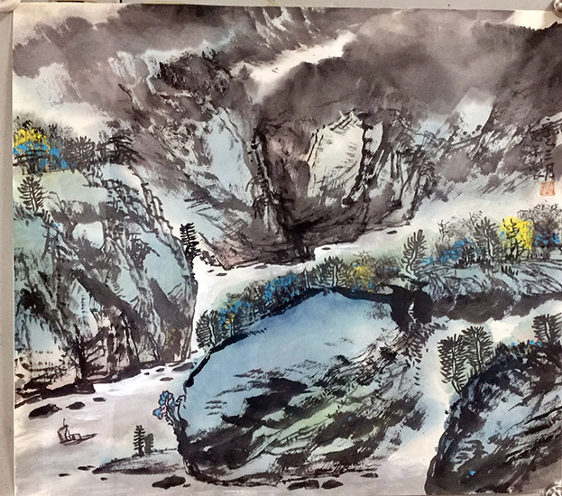 作者：陈克年&nbsp;山水 &nbsp;￥：协商&nbsp;单击鼠标查看大图！