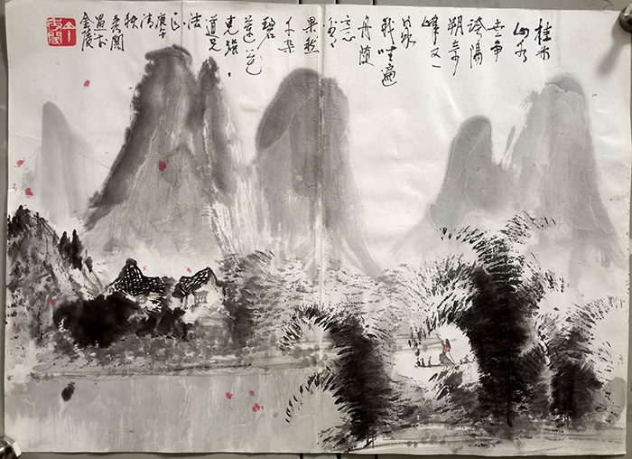 作者：丁秀阁&nbsp;山水&nbsp;￥：协商&nbsp;单击鼠标查看大图！