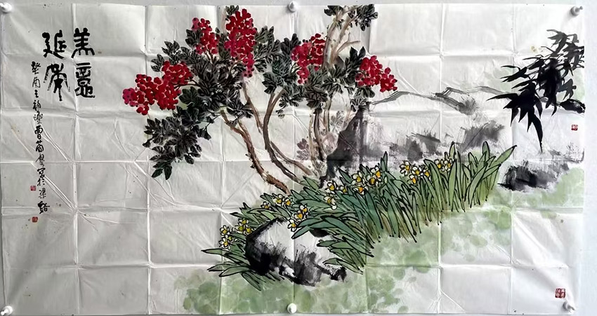 作者：曹简楼&nbsp;花鸟&nbsp;￥：协商&nbsp;单击鼠标查看大图！