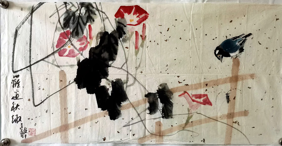 作者：张继馨&nbsp;花鸟&nbsp;￥：协商&nbsp;单击鼠标查看大图！