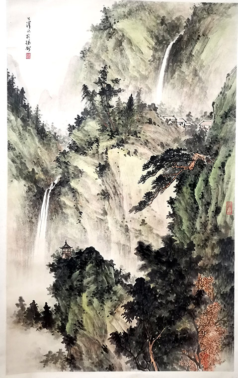 作者：许公泽&nbsp;山水&nbsp;￥：赏真阁藏品&nbsp;单击鼠标查看大图！