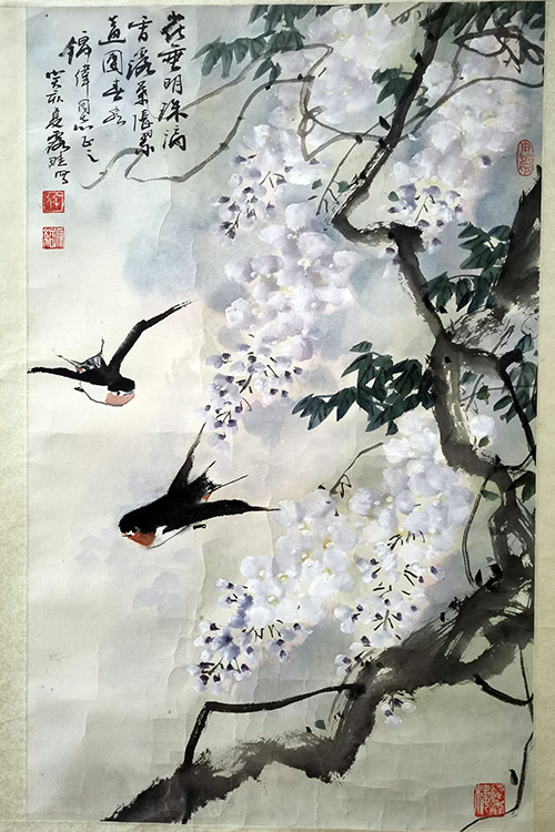 作者：徐源绍&nbsp;花鸟&nbsp;￥：协商&nbsp;单击鼠标查看大图！