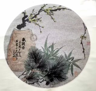 作者：朱墨林&nbsp;岁朝图&nbsp;￥：协商&nbsp;单击鼠标查看详细介绍！