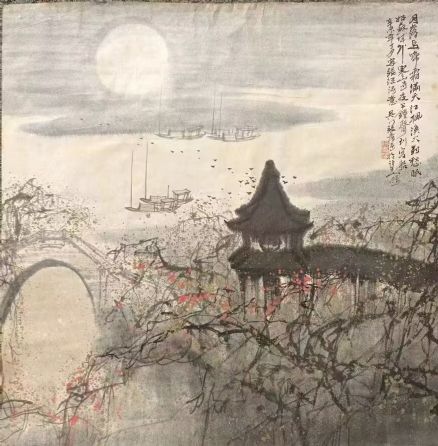 作者：张青涛&nbsp;枫桥夜泊 诗意图&nbsp;￥：协商&nbsp;单击鼠标查看详细介绍！