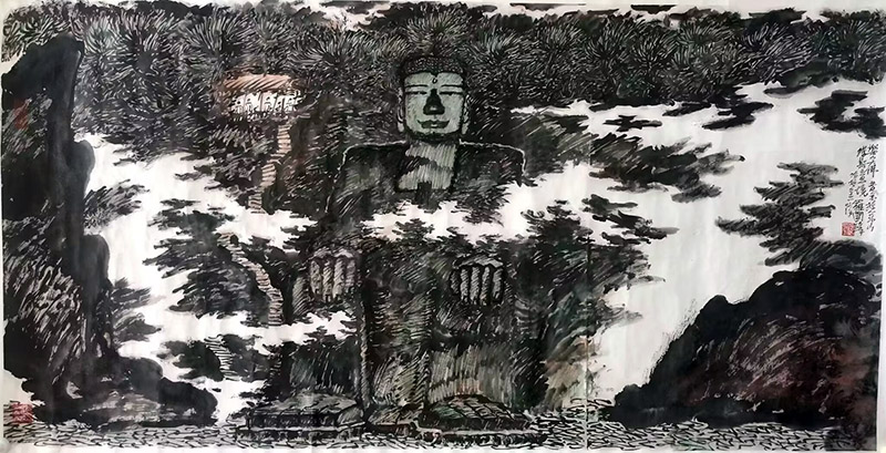 作者：罗国玮&nbsp;乐山大佛&nbsp;￥：协商&nbsp;单击鼠标查看大图！