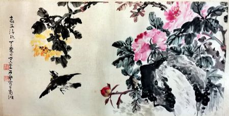 作者：岳石尘&nbsp;花鸟&nbsp;￥：协商&nbsp;单击鼠标查看详细介绍！