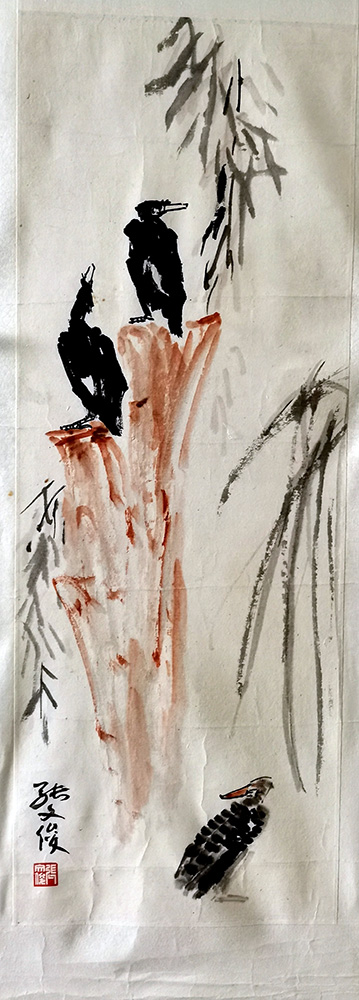 作者：张文俊&nbsp;花鸟&nbsp;￥：协商&nbsp;单击鼠标查看大图！