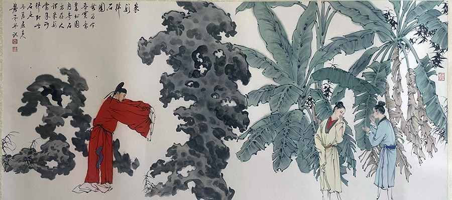 作者：萧和&nbsp;米颠拜石图.&nbsp;￥：协商&nbsp;单击鼠标查看大图！