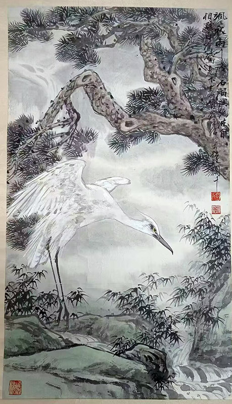 作者：徐源绍&nbsp;花鸟&nbsp;￥：协商&nbsp;单击鼠标查看大图！