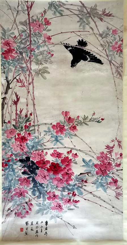 作者：张继馨&nbsp;花鸟&nbsp;￥：协商&nbsp;单击鼠标查看大图！