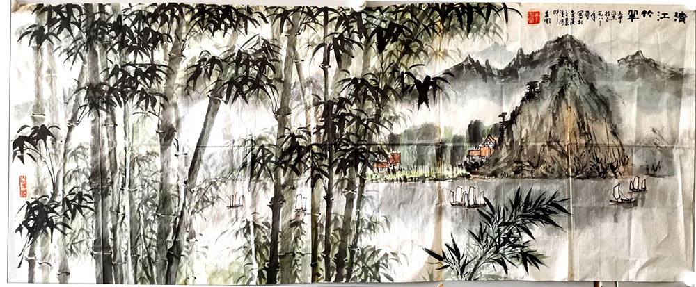 作者：丁秀阁&nbsp;山水 &nbsp;￥：协商&nbsp;单击鼠标查看大图！