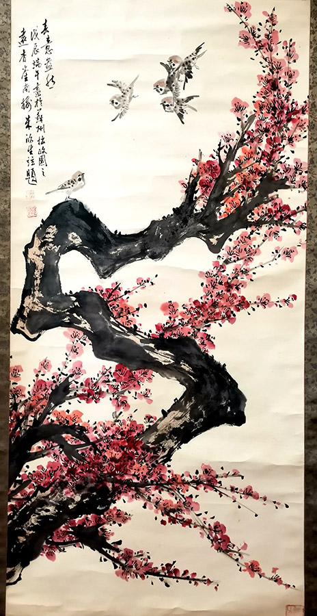 作者：朱欣生&nbsp;花鸟&nbsp;￥：协商&nbsp;单击鼠标查看大图！