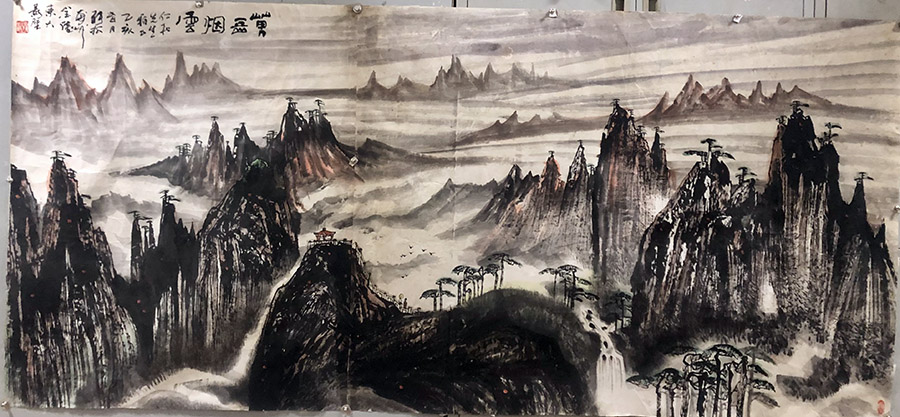 作者：张松&nbsp;黄山烟云&nbsp;￥：协商&nbsp;单击鼠标查看大图！